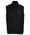 03825 Falcon BW SOL'S Falcon Recycled Soft Shell Bodywarmer Black colour image